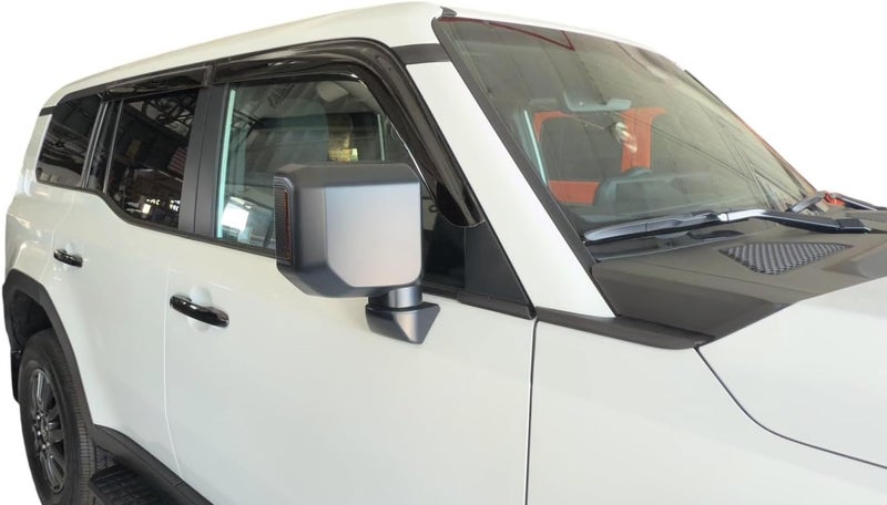 Optimal Co 2024-2026 Tape-On Side Window Rain Guards for Toyota Land Cruiser Visor Deflectors First Edition 1958 J250 2025 - Image 2